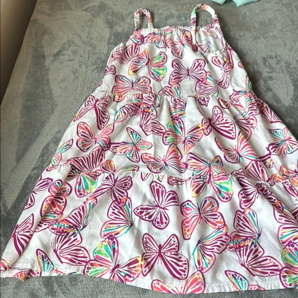 Converse and Butterfly Print Kids Dress - Multicolor - size 8-10 and 7